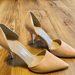 J crew D’orsey blush suede heels (height approx. 2.75) size 7.5 $75